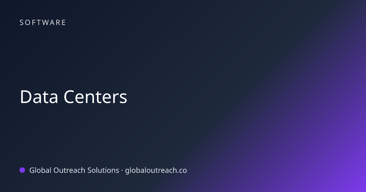Related article cover image: "Data Centers" (Software)