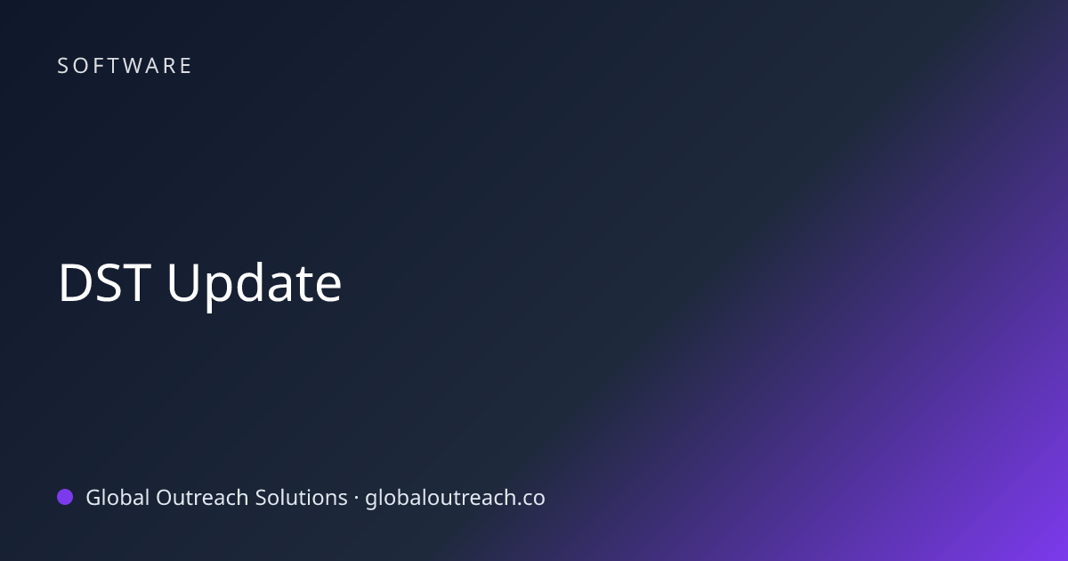 Related article cover image: "DST Update" (Software)