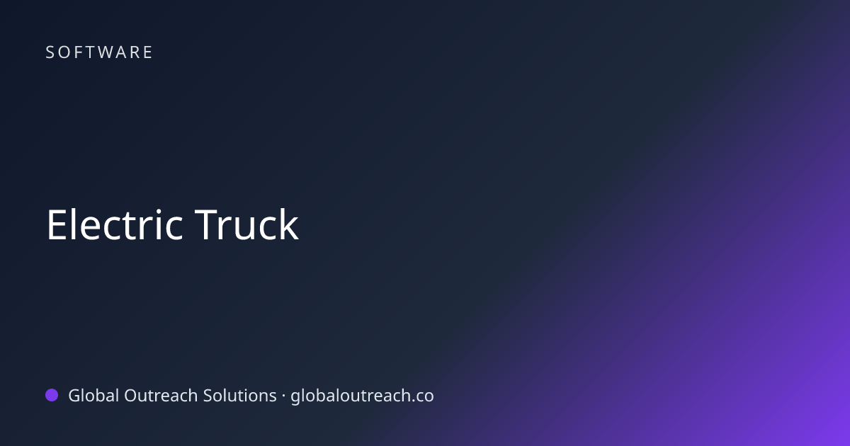 Electric Truck