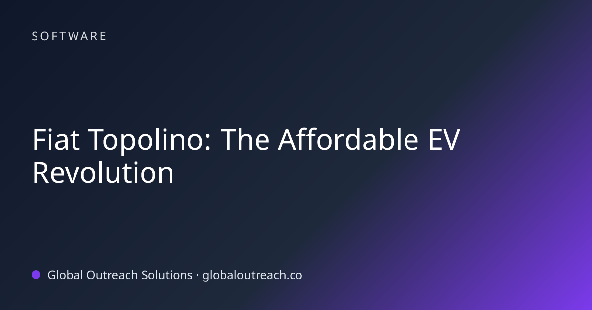 Related article cover image: "Fiat Topolino: The Affordable EV Revolution" (Software)