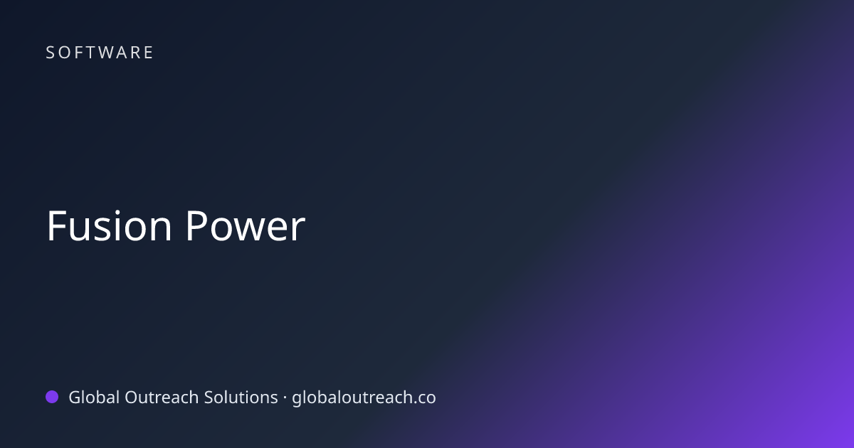 Related article cover image: "Fusion Power" (Software)