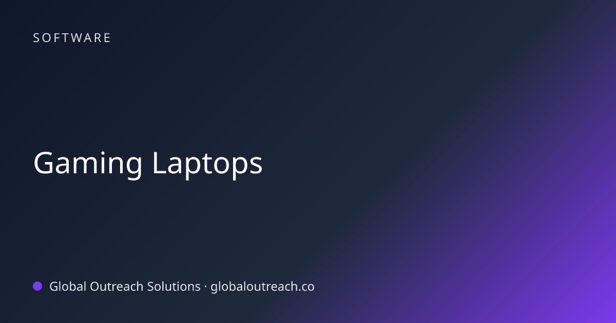 Related article cover image: "Gaming Laptops" (Software)