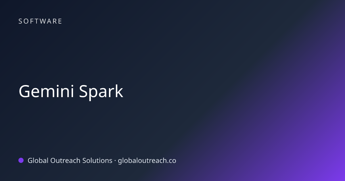Related article cover image: "Gemini Spark" (Software)