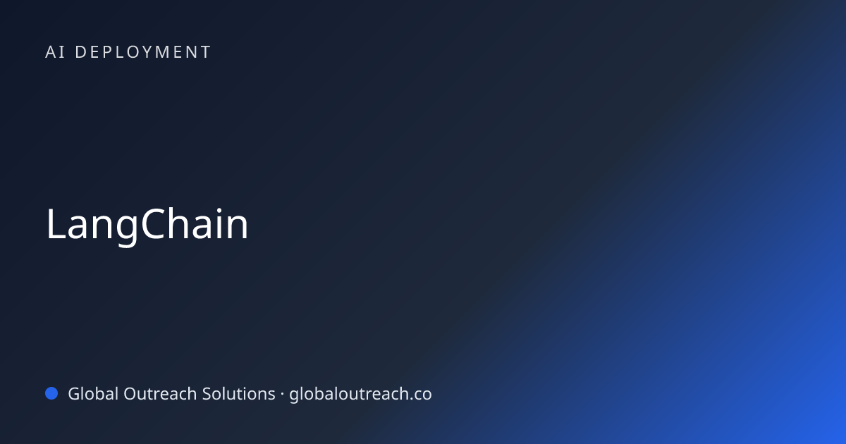 Related article cover image: "LangChain" (AI Deployment)