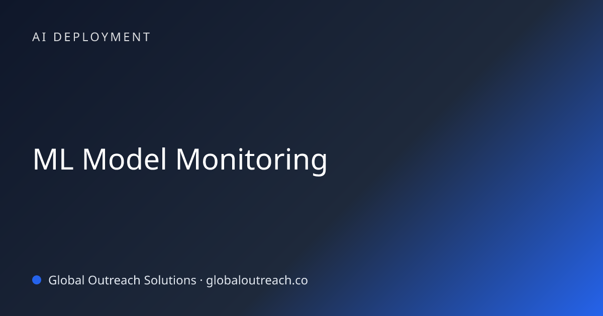 Related article cover image: "ML Model Monitoring" (AI Deployment)