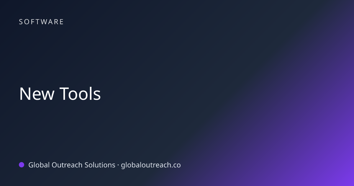 Related article cover image: "New Tools" (Software)