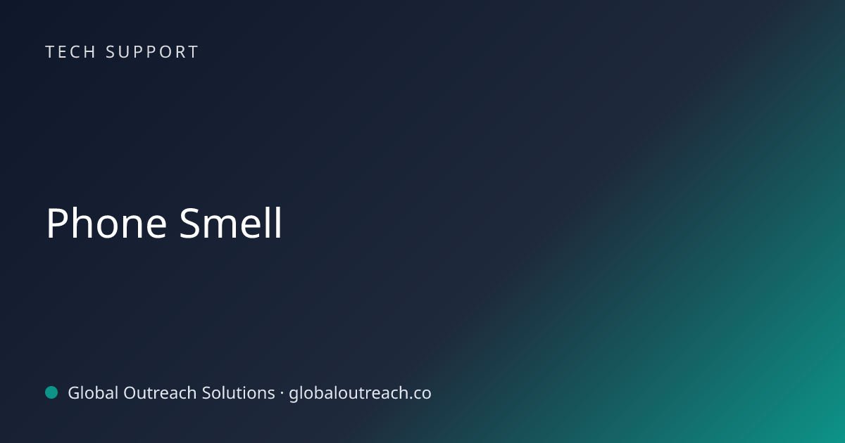 Related article cover image: "Phone Smell" (Tech Support)