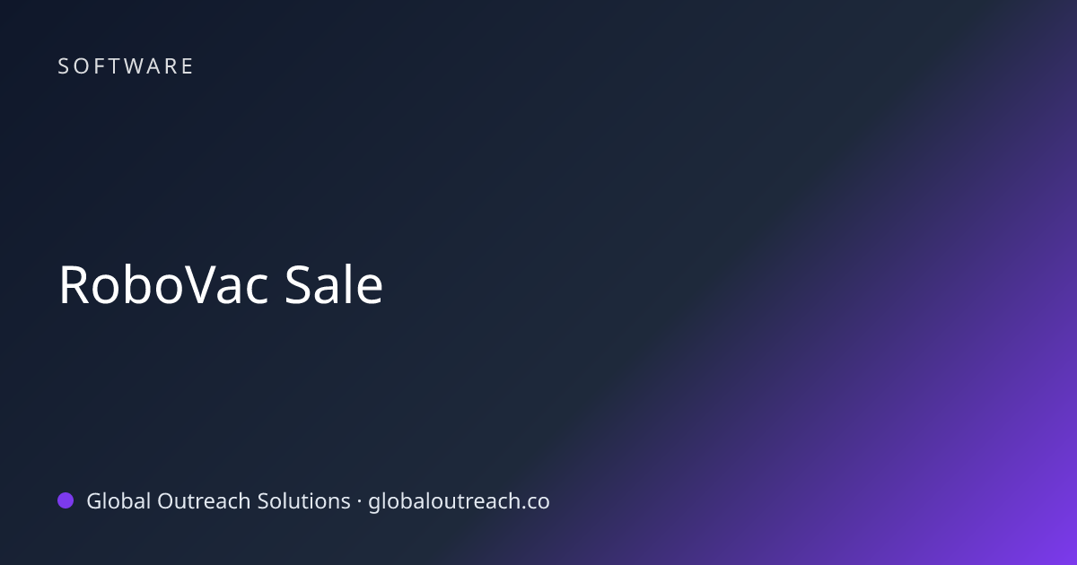 RoboVac Sale