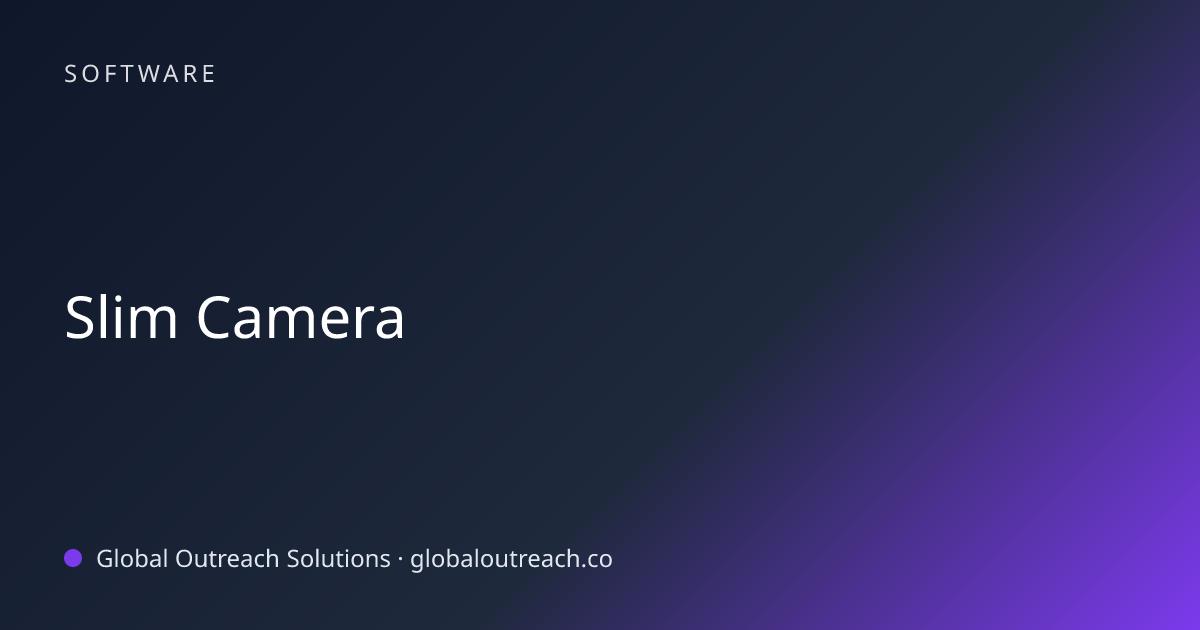 Related article cover image: "Slim Camera" (Software)