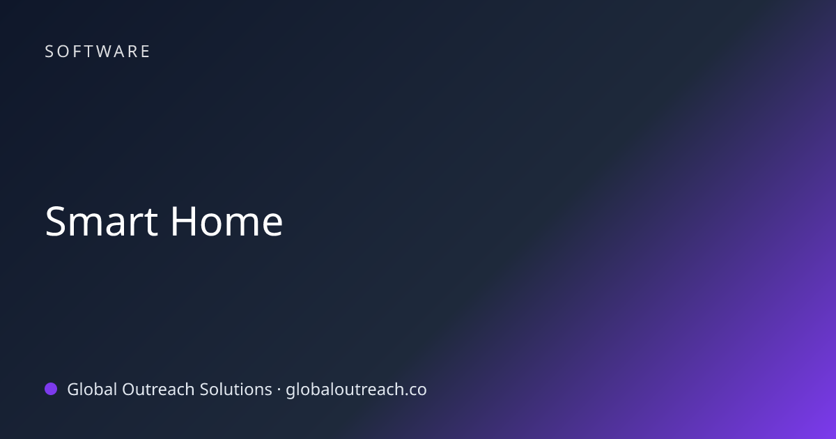 Related article cover image: "Smart Home" (Software)