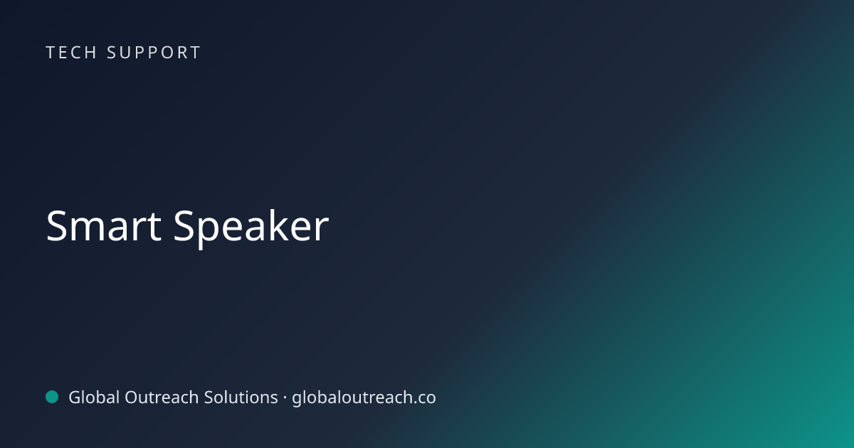 Smart Speaker