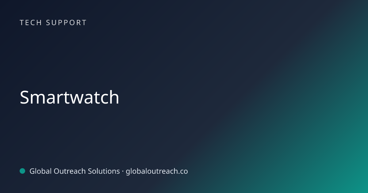 Related article cover image: "Smartwatch" (Tech Support)