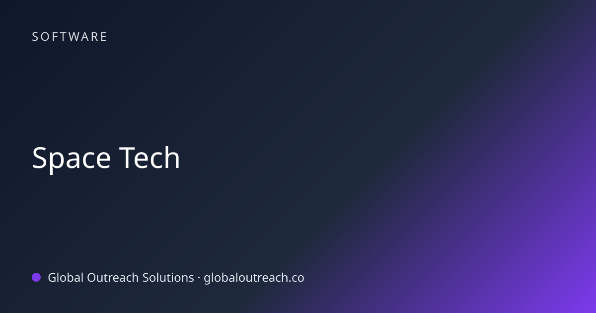 Related article cover image: "Space Tech" (Software)