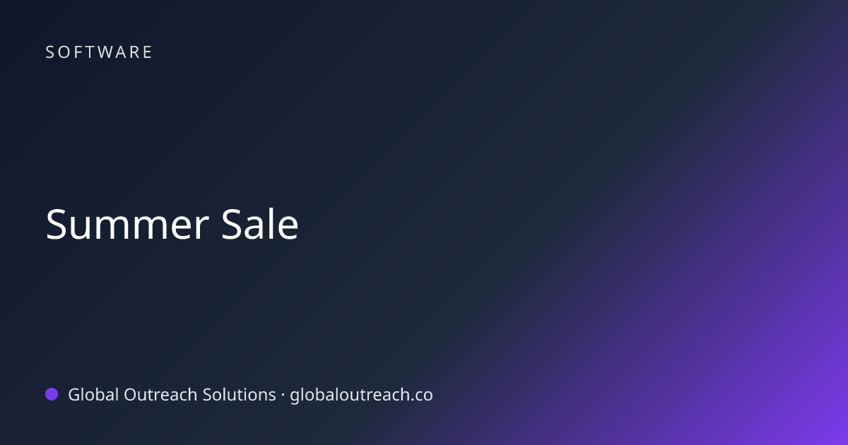 Related article cover image: "Summer Sale" (Software)