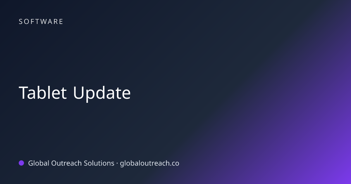 Related article cover image: "Tablet Update" (Software)