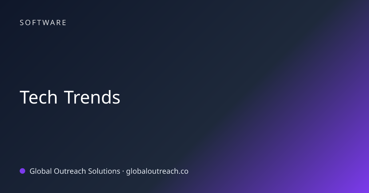 Related article cover image: "Tech Trends" (Software)
