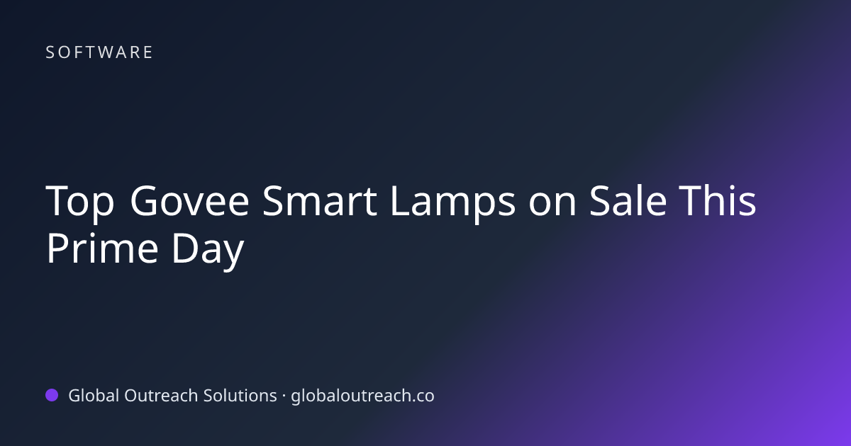 Related article cover image: "Top Govee Smart Lamps on Sale This Prime Day" (Software)
