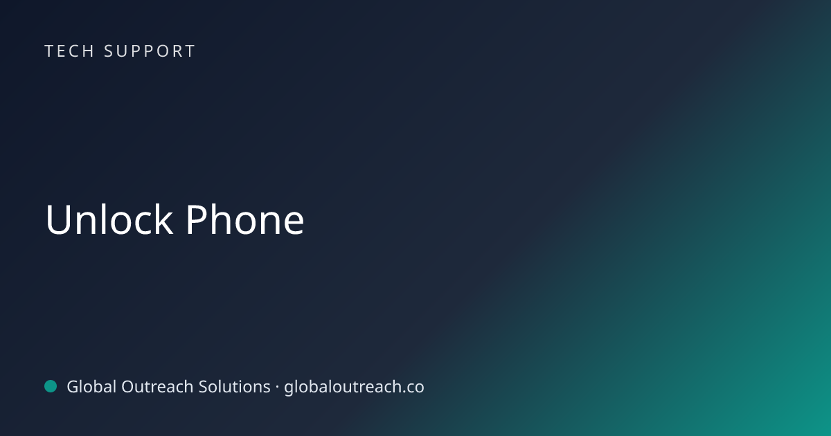 Related article cover image: "Unlock Phone" (Tech Support)