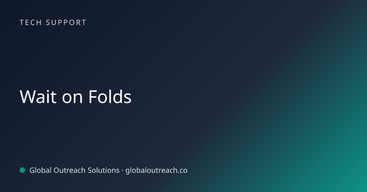 Related article cover image: "Wait on Folds" (Tech Support)